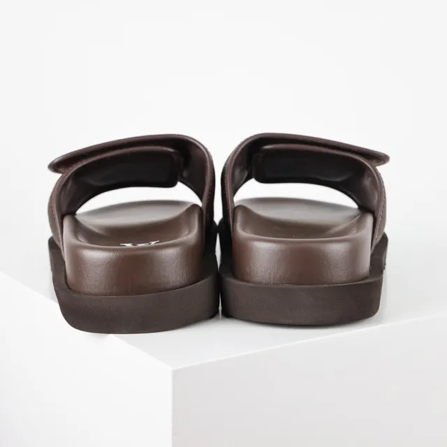 Louis Vuitton Run Away Slides Brown Monogram Slippers 8