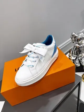 Louis Vuitton Run Away White and Blue Lifestyle Sneakers 9