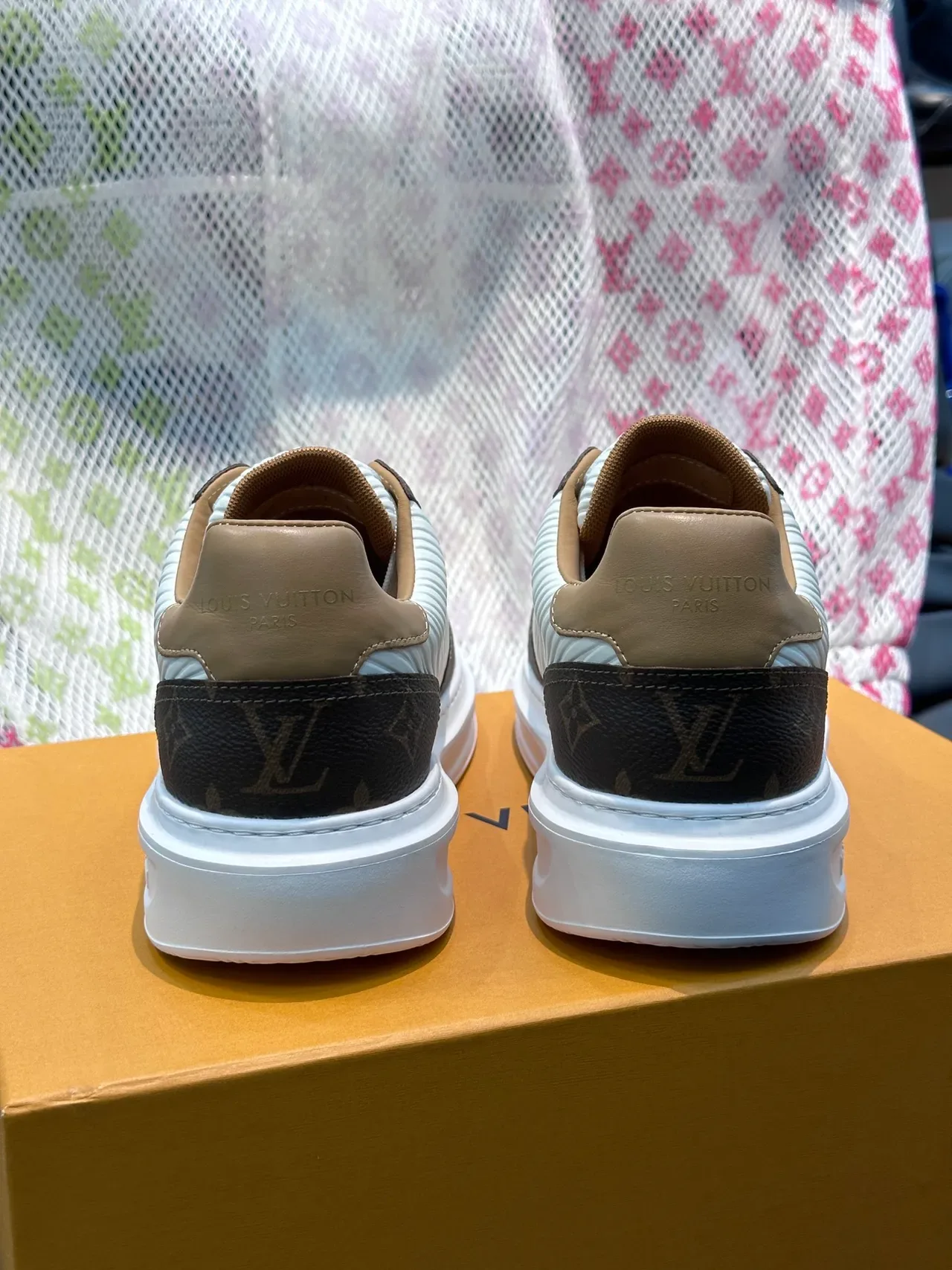 Louis Vuitton Run Away White and Brown Monogram Lifestyle Sneakers 3