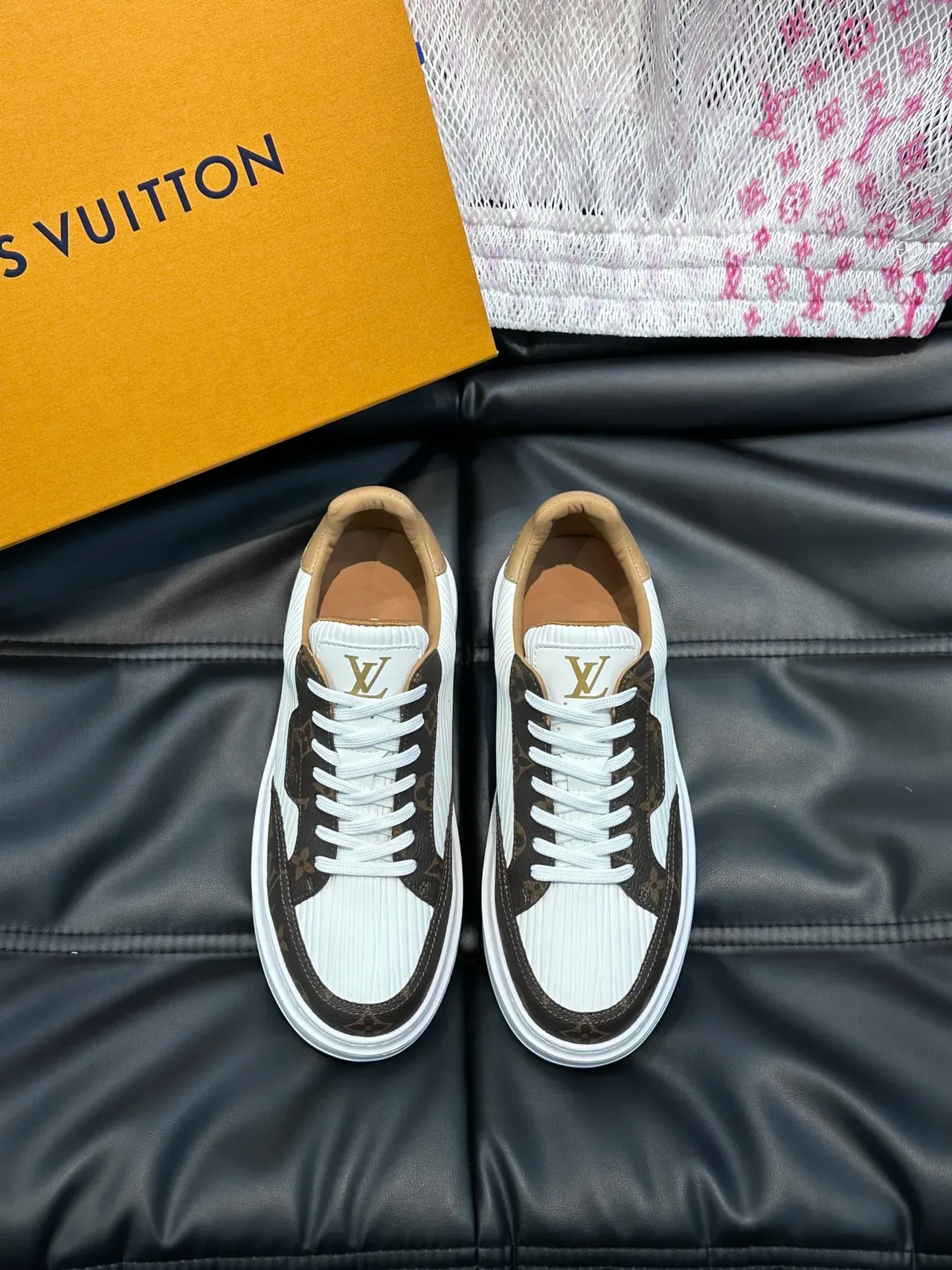 Louis Vuitton Run Away White and Brown Monogram Lifestyle Sneakers 5