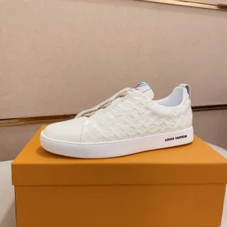 Louis Vuitton Run Away White Monogram Slip-On Lifestyle Sneakers