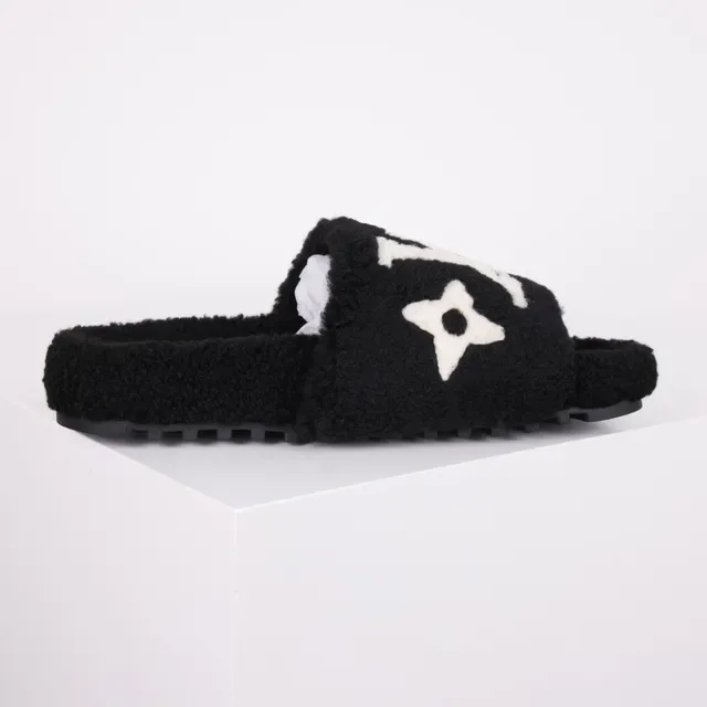Louis Vuitton Shearling Monogram Star Slipper 7