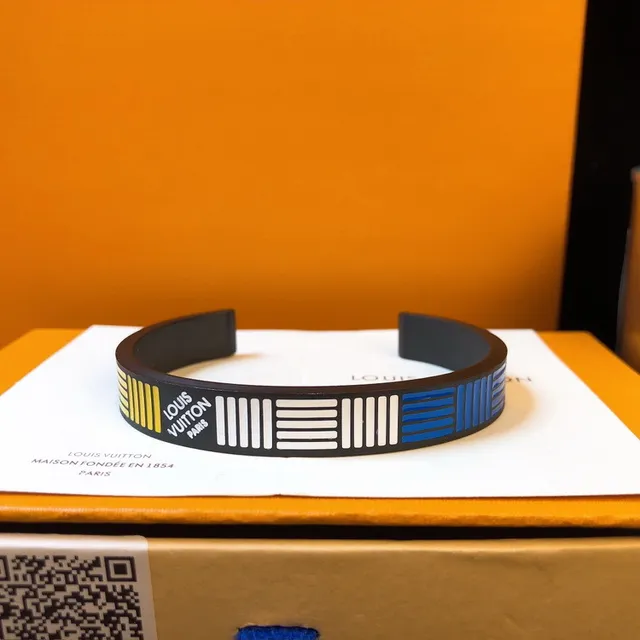 Louis Vuitton Striped Cuff Bracelet 3