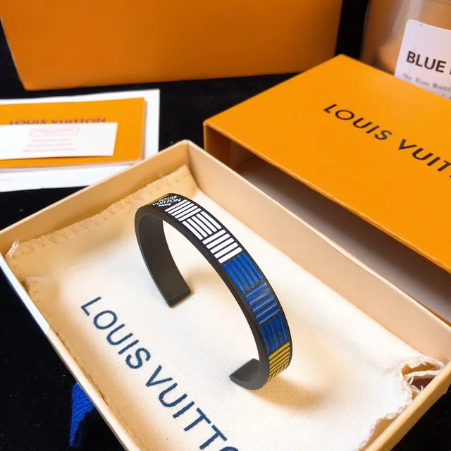 Louis Vuitton Striped Cuff Bracelet 4