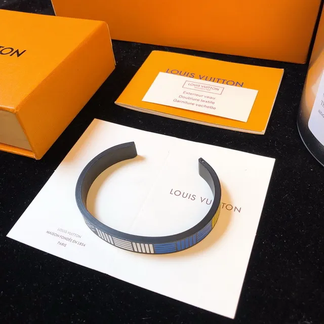 Louis Vuitton Striped Cuff Bracelet 5