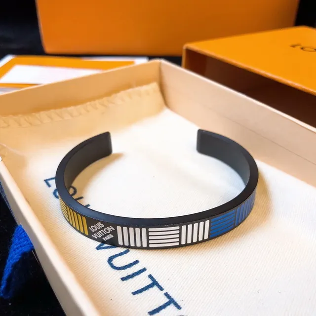 Louis Vuitton Striped Cuff Bracelet 6