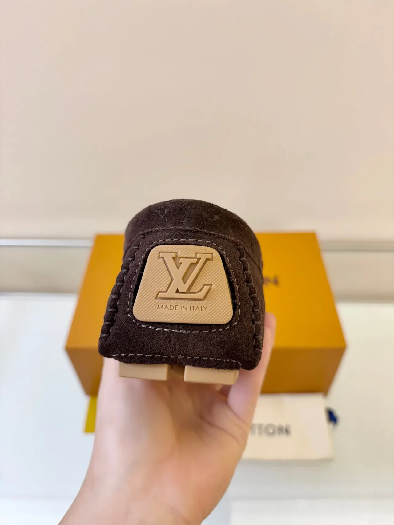 Louis Vuitton Tasselled Loafer Brown Beige Suede Loafer 4