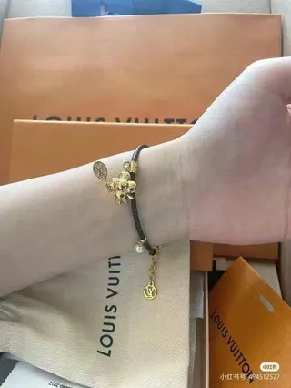 Louis Vuitton Tennis Racket and Floral Charm Bracelet 3
