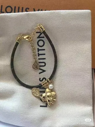 Louis Vuitton Tennis Racket and Floral Charm Bracelet 4