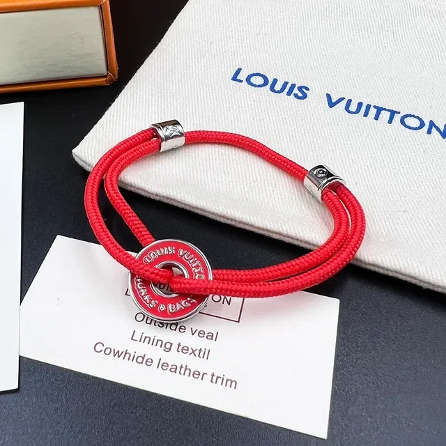 Louis Vuitton Trunks & Bags Blue Braided Cord Bracelet 2