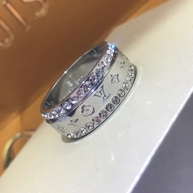 Louis Vuitton Twist Crystal-Pavé Monogram Ring 2