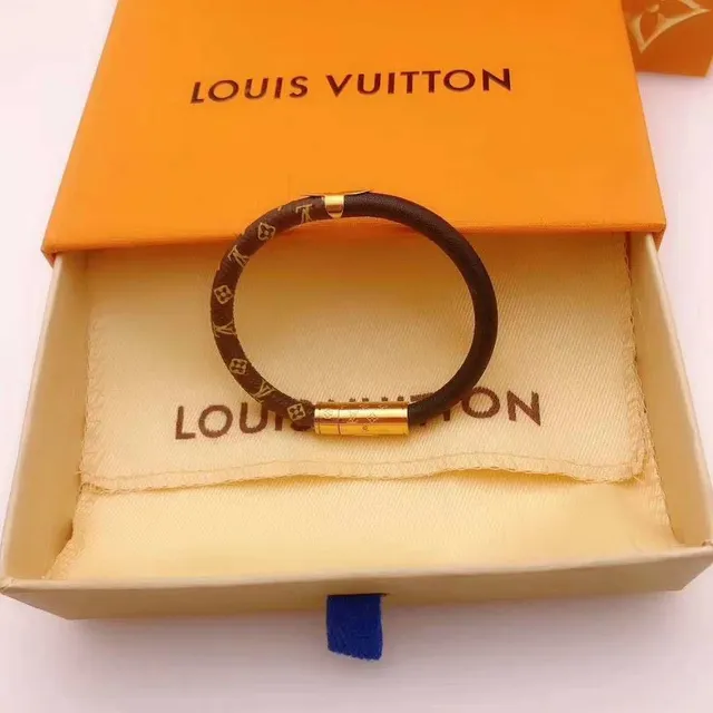Louis Vuitton Two-Tone Monogram Canvas and Pink Bangle Bracelet 3