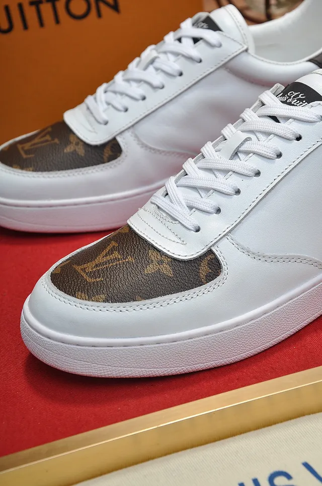 Louis Vuitton White and Brown Monogram Canvas Lifestyle Sneakers 4