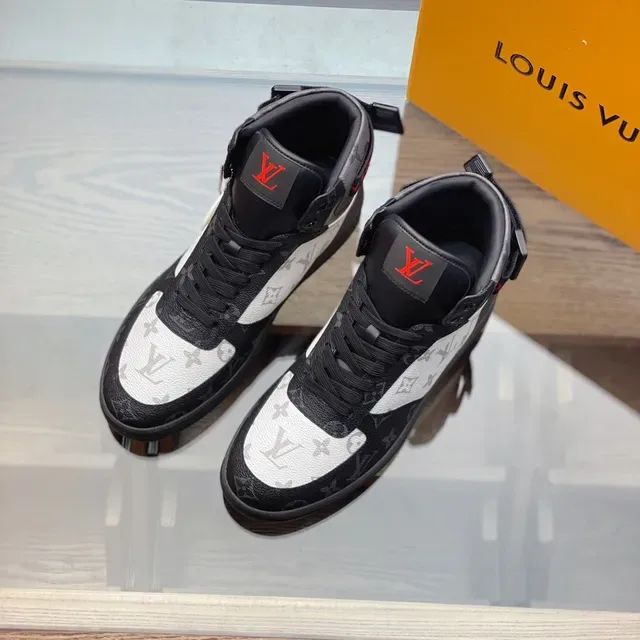 Louis Vuitton أبيض أسود عالي الارتفاع مونوغرام كانفاس لايف ستايل 7