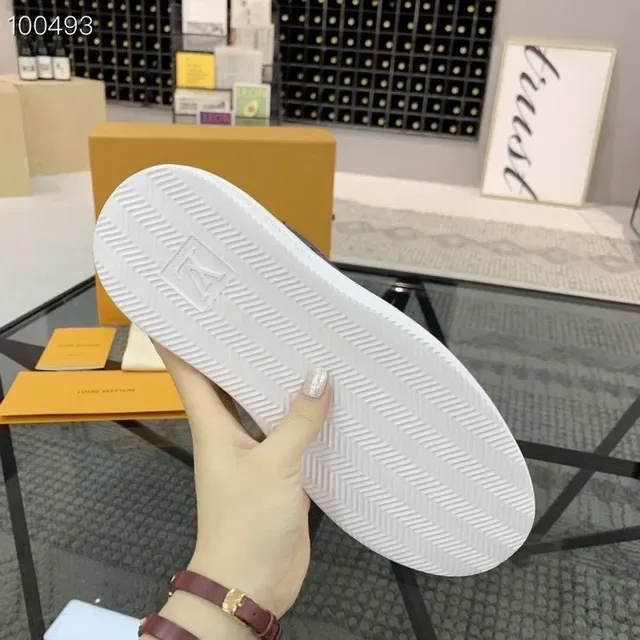 Louis Vuitton White Blue Monogram-Print Upper Chunky Sole Lifestyle Sneakers 5