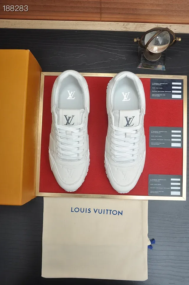 Louis Vuitton White Embossed Monogram Leather Clean Low-Top Lifestyle Sneakers 7