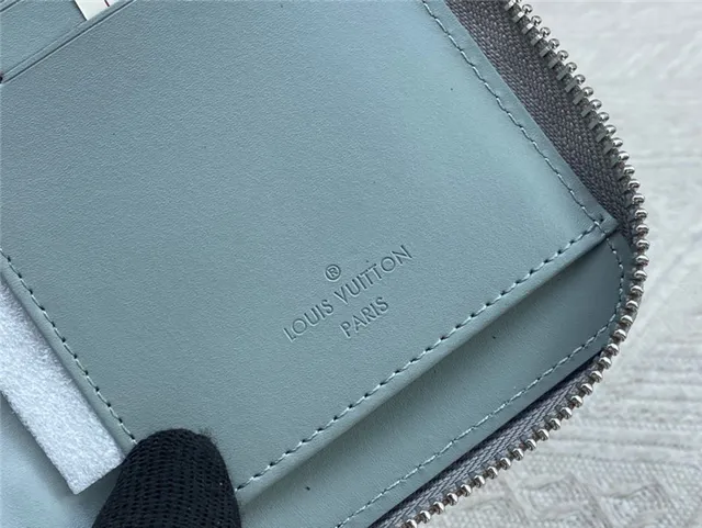 Louis Vuitton Zippy Wallet Orange Pebbled Leather Long Wallet 3