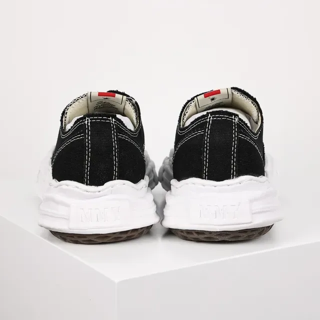 Maison Margiela Black White Deconstructed Oversized Sole Lifestyle Sneakers 8