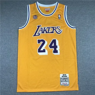 Mitchell & Ness 2007–08 Kobe Bryant Hardwood Classics Yellow Lakers Jersey