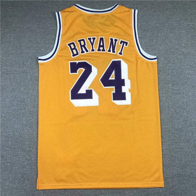 Mitchell & Ness 2007–08 Kobe Bryant Hardwood Classics Yellow Lakers Jersey 3
