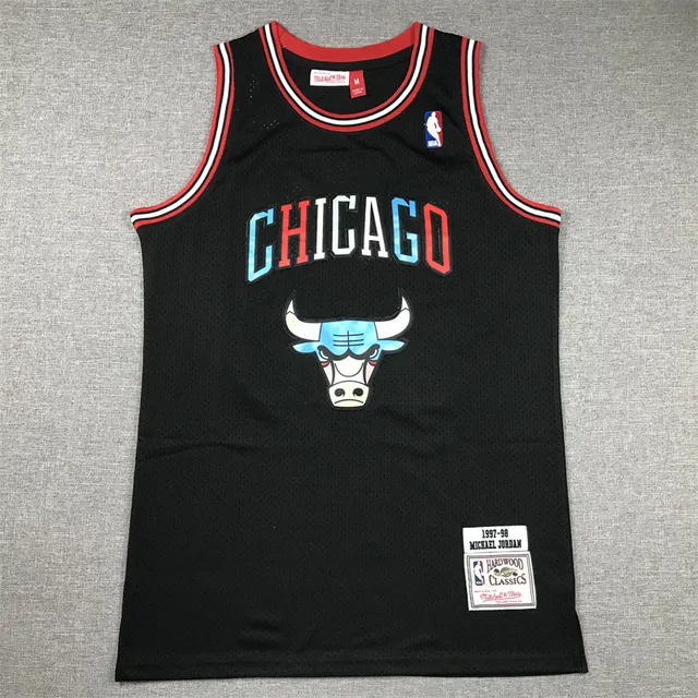 Mitchell & Ness Hardwood Classics 1997–98 Michael Jordan Chicago Bulls maillot noir 3