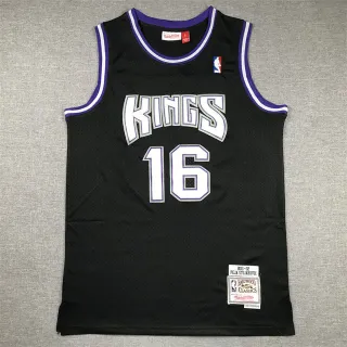 Mitchell & Ness Hardwood Classics 2001–02 Peja Stojakovic Black Purple White Kings Jersey