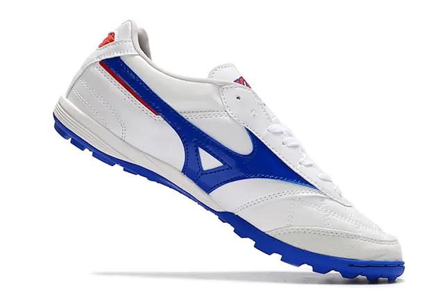Mizuno Morelia White Blue Red Indoor Soccer Shoes 2