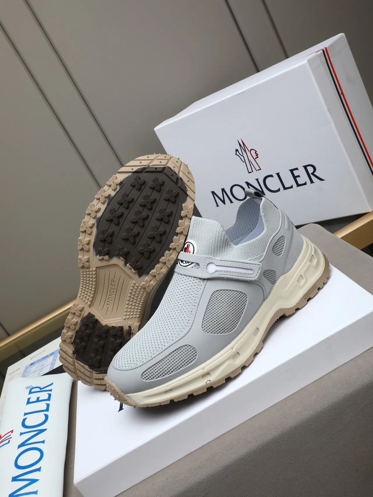 Moncler Laceless Mesh Slip-On Sneaker 4