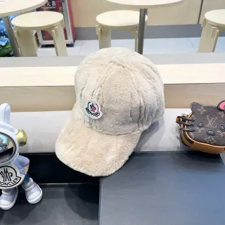 Moncler Plush Beige Baseball Cap