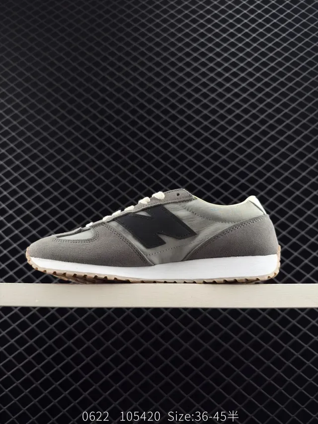 New Balance 471 حذاء رياضي رمادي نسيج جلد الغزال رجعي أسلوب حياة 4