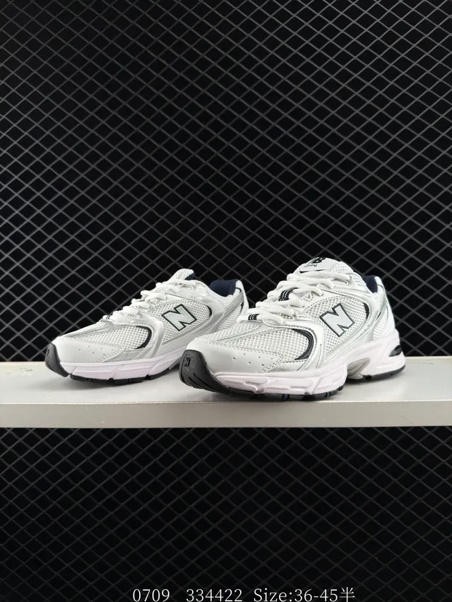 New Balance 530 Tênis Chunky Brancos Cinza Pretos 2