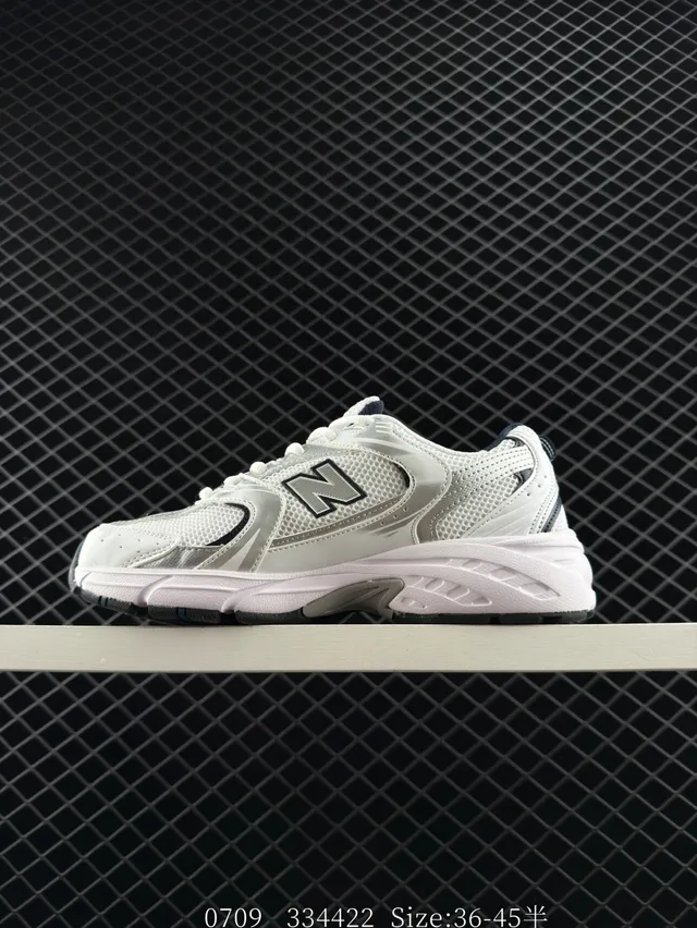 New Balance 530 Tênis Chunky Brancos Cinza Pretos 5