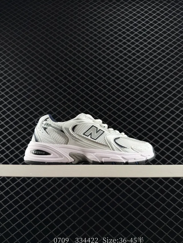 New Balance 530 Tênis Chunky Brancos Cinza Pretos 6