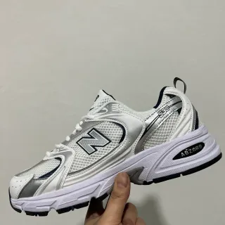 New Balance 530 White Silver Navy Lifestyle Sneakers