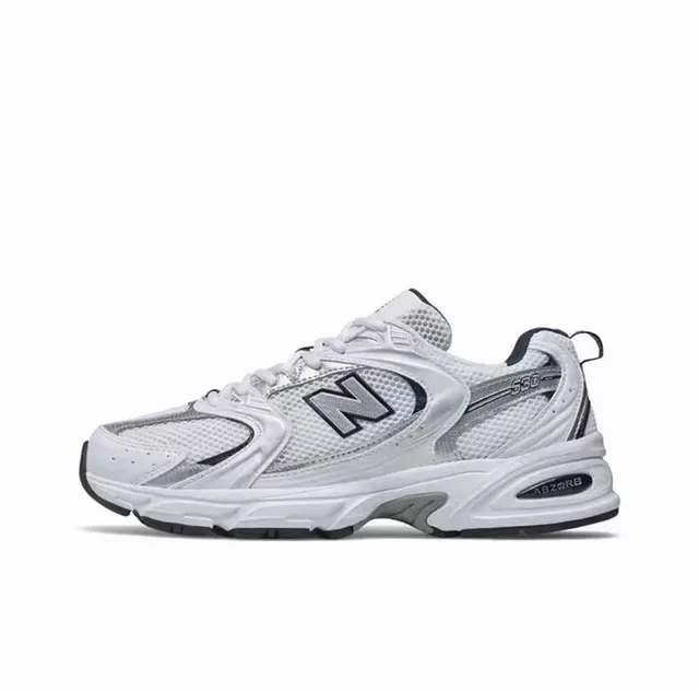 New Balance 530 White Silver Navy Lifestyle Sneakers 6