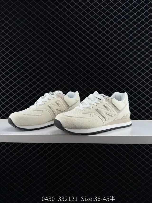 New Balance 574 أحذية رياضية بيج سويد أسلوب حياة 2