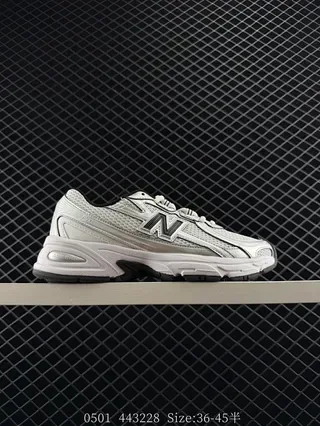 New Balance 740 Silver and Black Lifestyle Sneakers 2