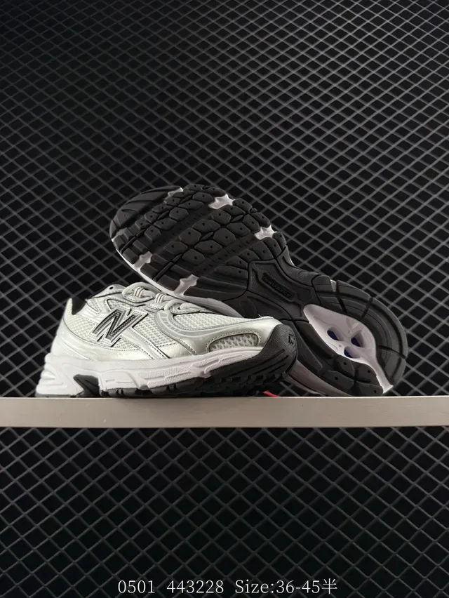New Balance 740 Silver and Black Lifestyle Sneakers 5