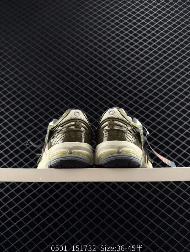New Balance 906 Olive Beige حذاء رياضي سميك القدمين 3