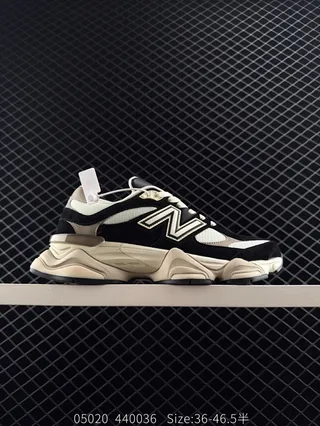 New Balance 9060 Sneakers Chunky Noires Beige 2