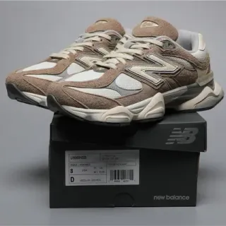 New Balance 9060 Brown Suede and Mesh Lifestyle Sneakers
