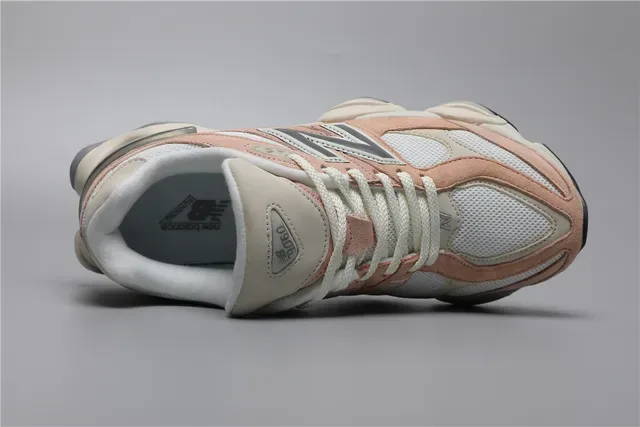New Balance 9060 Tênis Lifestyle Rosa Poeira e Off-White 7
