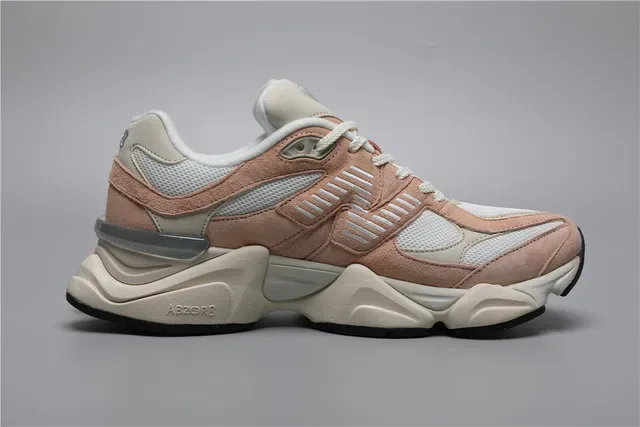 New Balance 9060 Tênis Lifestyle Rosa Poeira e Off-White 8