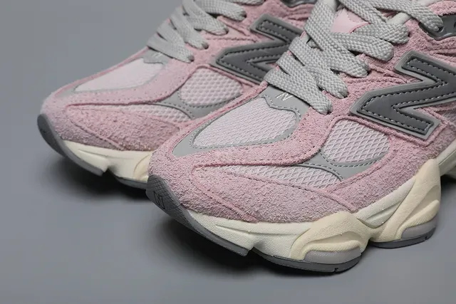New Balance 9060 Rosa Poeira Cinza Tênis Lifestyle 6