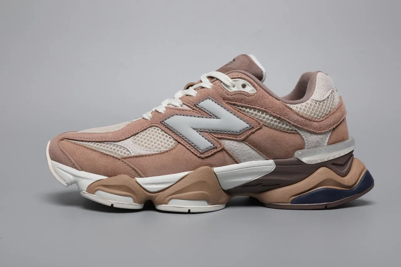 New Balance 9060 Dusty Rose and Off-White baskets lifestyle 9