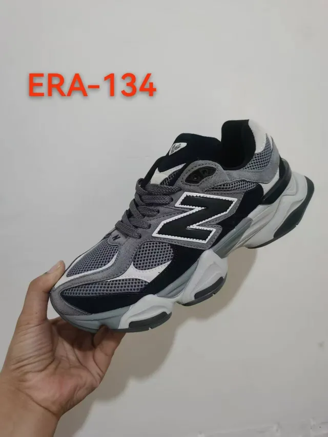 New Balance 9060 Gray Black White Chunky Sneakers 2