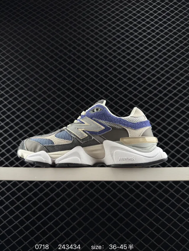 New Balance 9060 Gris Violet Chaussures Chunky 5