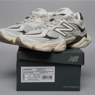 New Balance 9060 Light Gray Brown Lifestyle Sneakers
