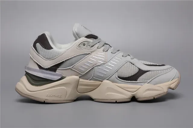 New Balance 9060 Chaussures Lifestyle Gris Clair Marron 8