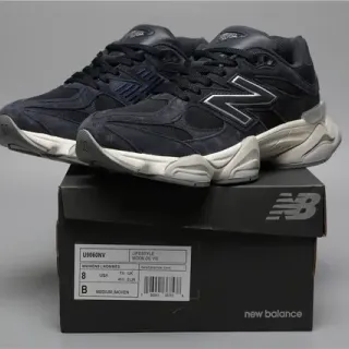 New Balance 9060 Navy and Cream Lifestyle Sneakers